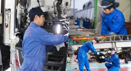 車体整備、板金修理、車両塗装