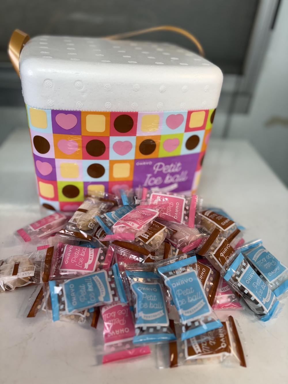 たくさんのアイスの詰め合わせを頂きました